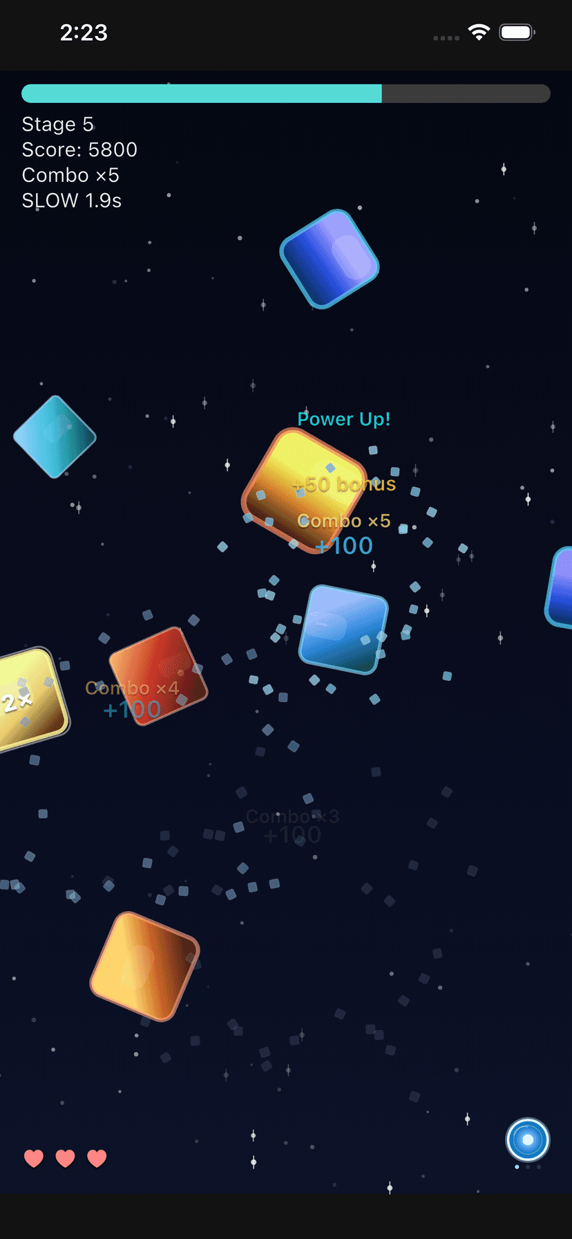 Red Blue gameplay on iPhone
